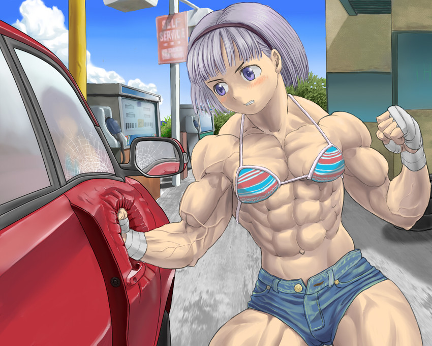 Hentai gym sucking dick petite